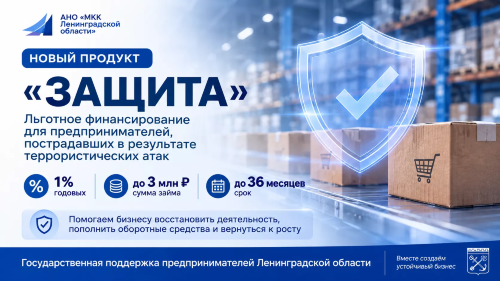 АНО «МКК Ленинградской области» утвердила новый продукт «Защита» для предпринимателей, пострадавших в результате террористических атак