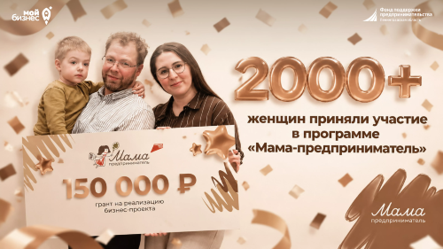 Более 2 тысяч женщин приняли участие в региональных этапах программы «Мама-предприниматель»